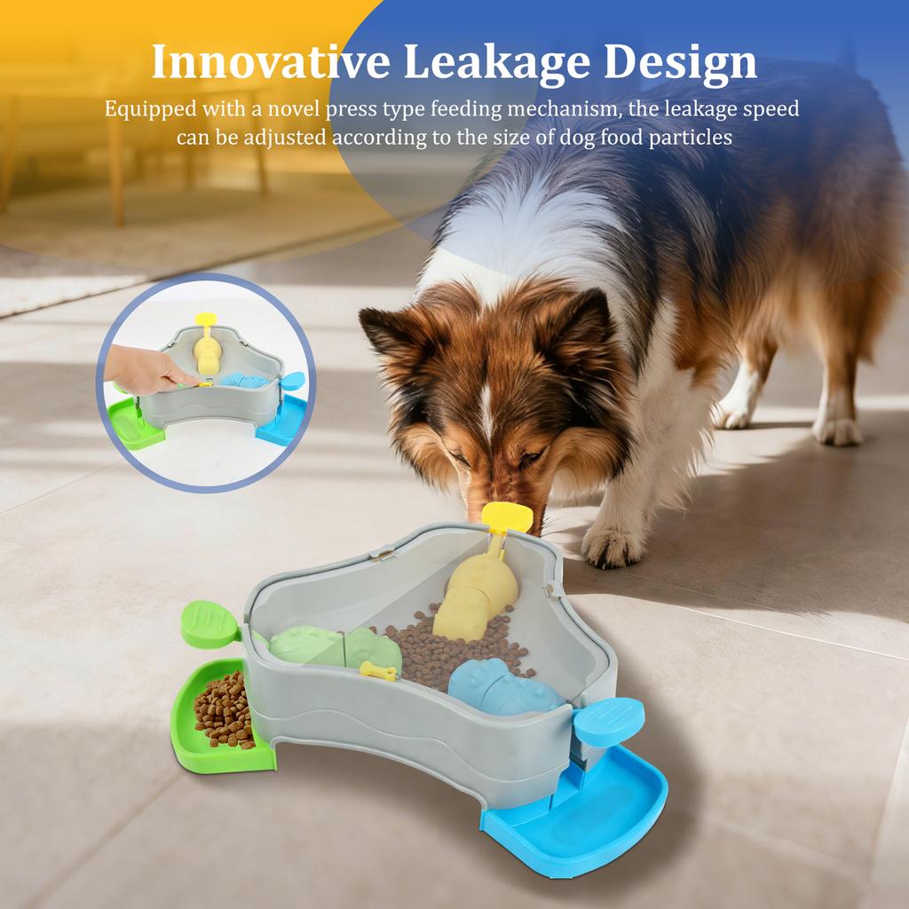 Pet Toy Pet Press Type Slow Feeder with Nonslip Base Creative Interactive Dog Food Feeder Toy for Cat Dog Training Pet Supplies