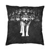 Custom Wolf Tree Pillow Case 45X45Cm Decoration Kawaii Animal Cushions For Sofa Square Pillowcase
