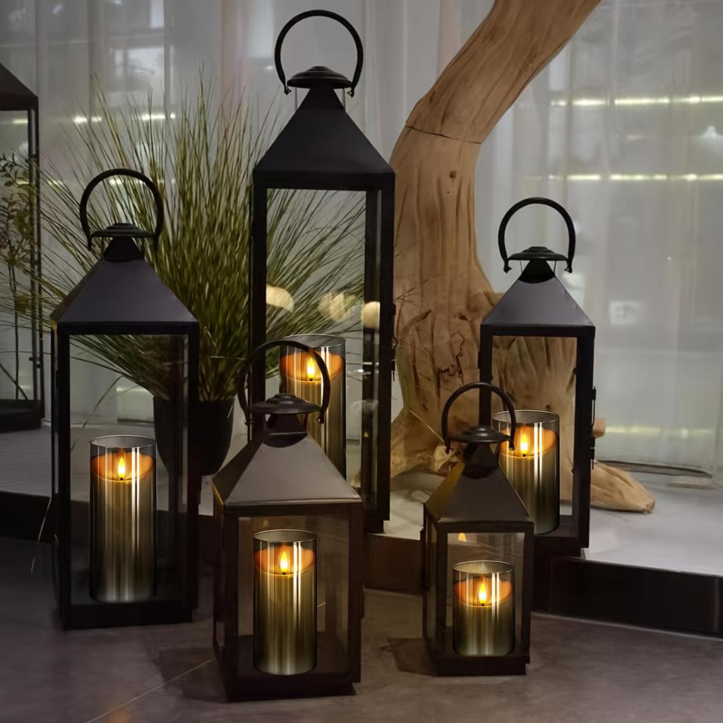 3Pcs/set LED Candle Light Electronic Battery Flickering Fake Tealight with Remote Control Timer for Christmas Wedding LED Lights
