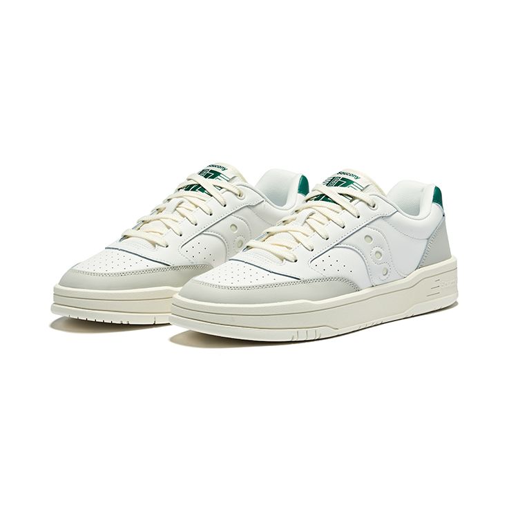 SAUCONY Cross Jz Comfortable Retro Cushioning Low-Top Casual Running Shoes Unisex Sneaker White Gray Green S79046-6