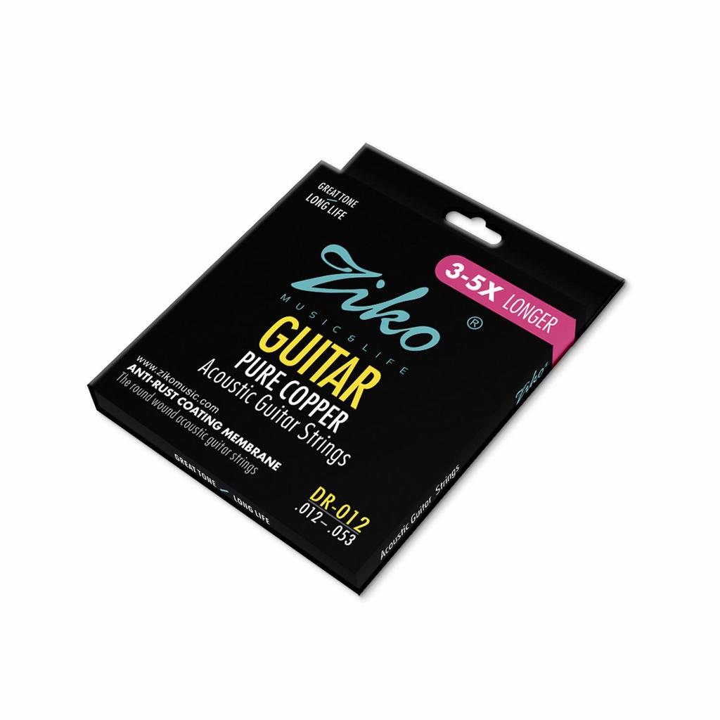 Lio ZIKO Anti-Rust Red Copper Guitar Strings DR010-012 (1-6)