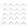 20Pcs Book Scrapbooking Albums Menus Folders Collar Corner Protectors Decorative Bracket For Wood Box Furniture Hardware 20*5mm