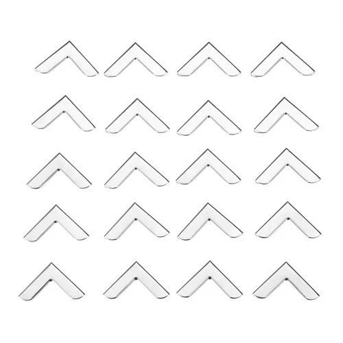 20Pcs Book Scrapbooking Albums Menus Folders Collar Corner Protectors Decorative Bracket For Wood Box Furniture Hardware 20*5mm