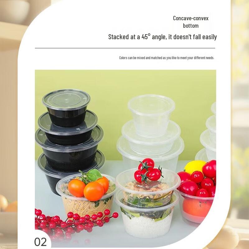 Hansheng Round PP Disposable Food Containers with Lids