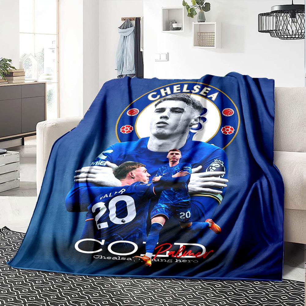 Chelsea Fc Football Player Blanket Warmthful Decor Suitable for Bedding Office Chair Sofa for All Seasons Stylish Decor