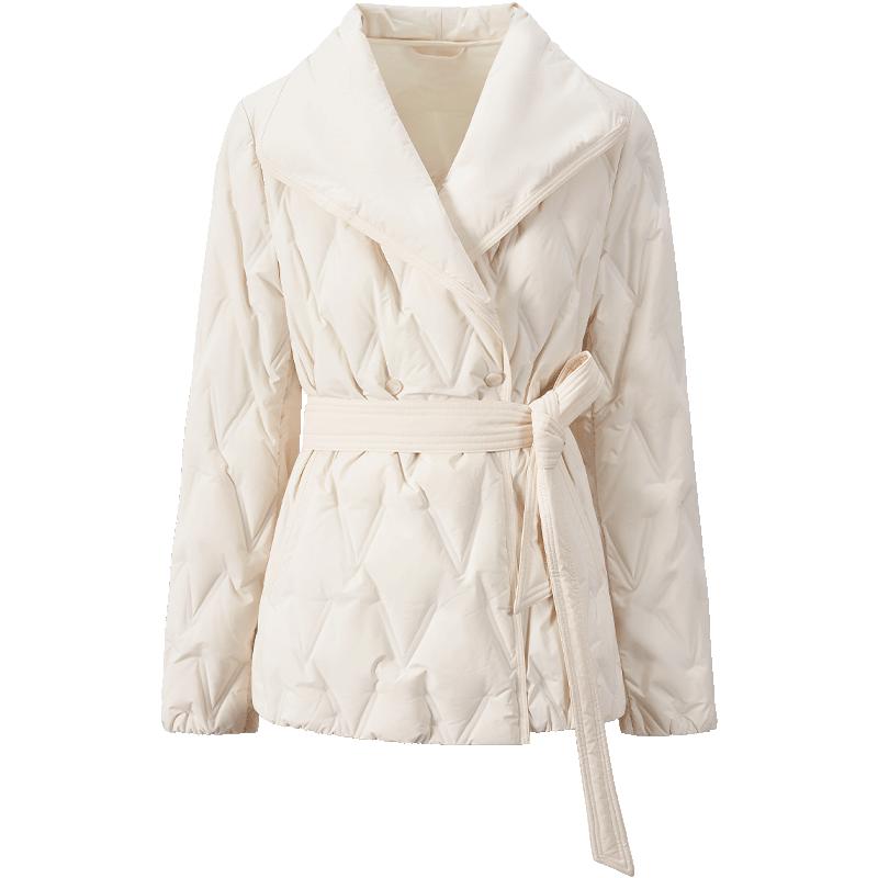 

Жіночий легкий пуховик GIOVANNI VALENTINO з лацканами M