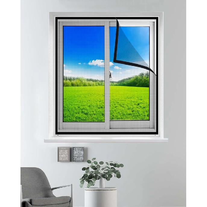 Mosquito Nets for Window,anti-mosquito window screens,Mesh Anti Insect Air Tulle Invisible Black Fiberglass Mosquitoes and Flies