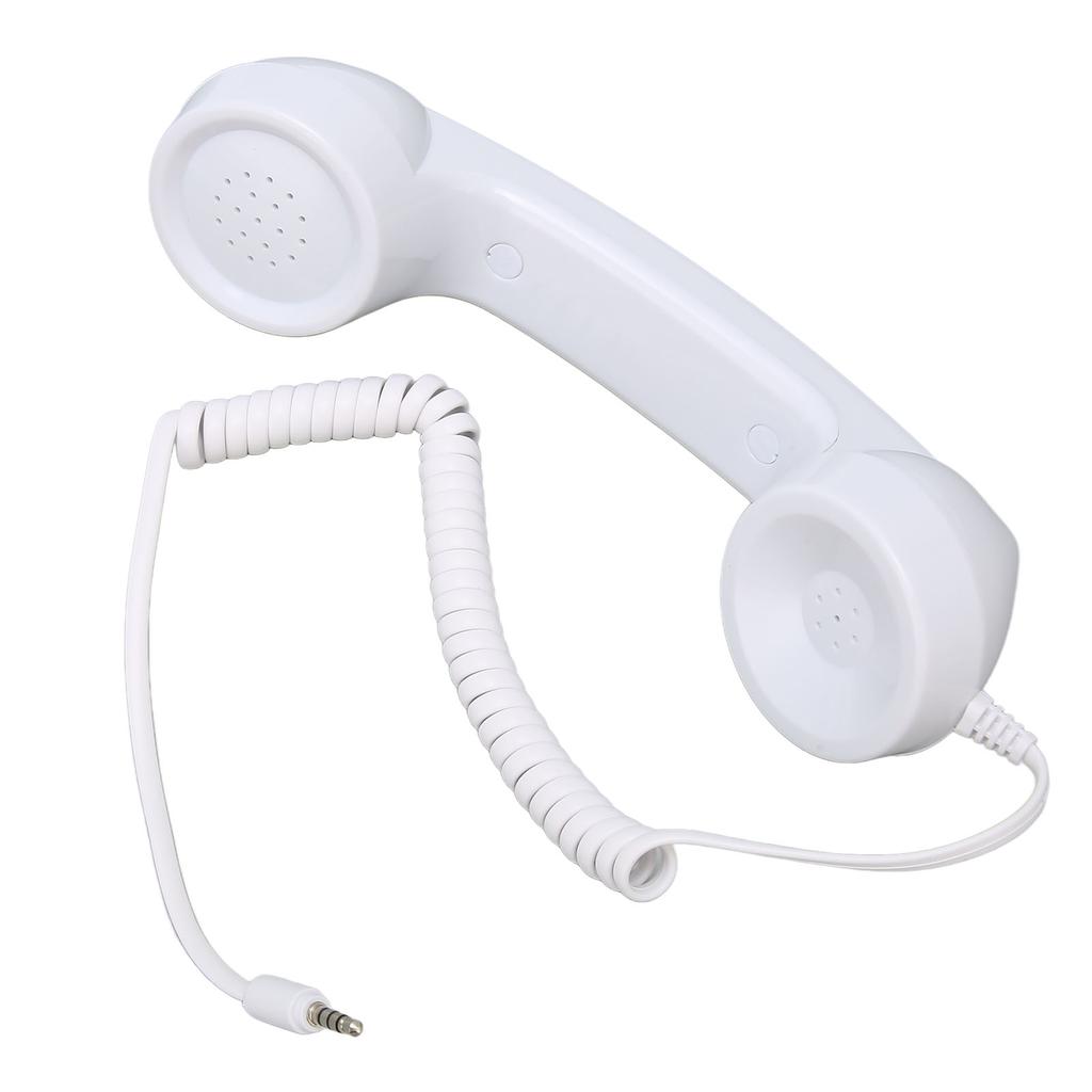 Retro Phone Handset Multifunction Radiation Proof Handheld Cell Phone Receiver for Mobile Phones Computers