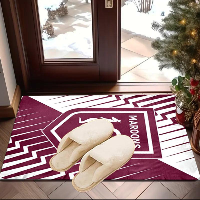 Australia Maroons Rugby Team Emblem Area Rug Office rug, Chair Rug, Decor Carpet Livingroom bedroom Mat, Large Size Fan gifts Christmas gifts