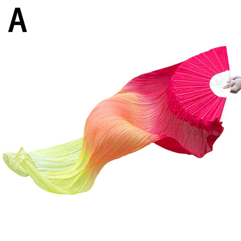 Home Decor Dancing Fan Extended Floating Head Gradient Color Dance Fans Portable Belly Dance Fan Dance Performance Wedding