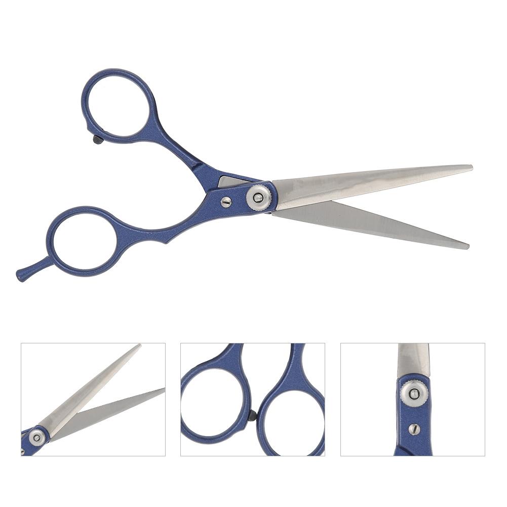Professional Hair Cutting Scissors Barber Shears Family Salon Flat Tooth Hairdressing Tool Blue