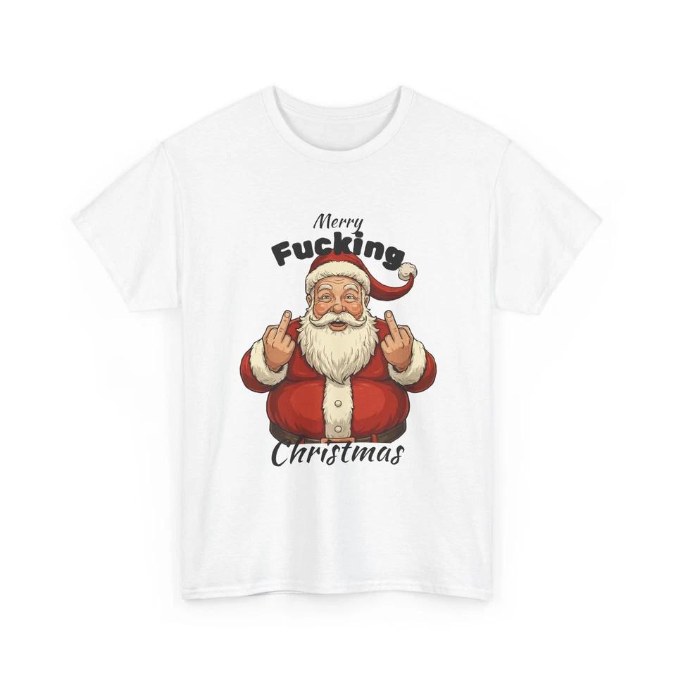 

T-shirt Merry F*cking Christmas Alternative Gift 100% cotton 4XL