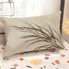 Floral & Grass Patterned Pillowcase Suitable For Sofa Bedroom Car Pillow Cover Cushion Rectangular Back Cushion