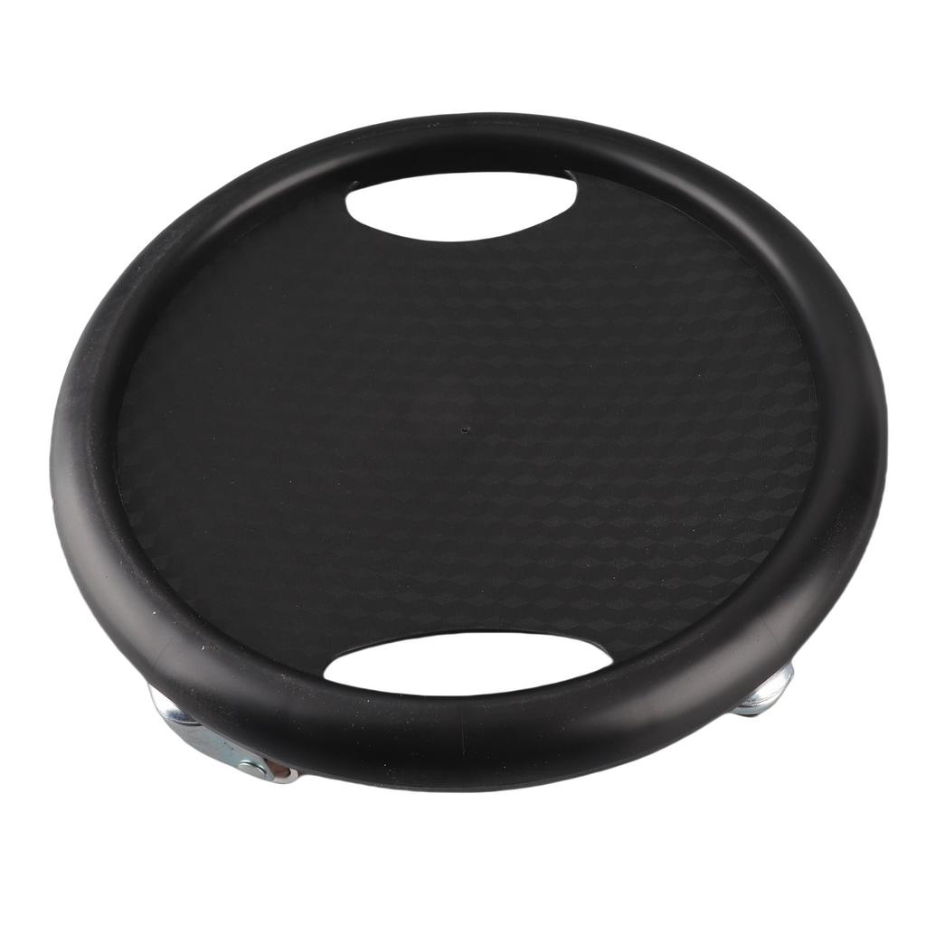 Core Slider Ab Workout Sliding Disc Abdominal Training Tool with 4 Rollers for Home Gym Black