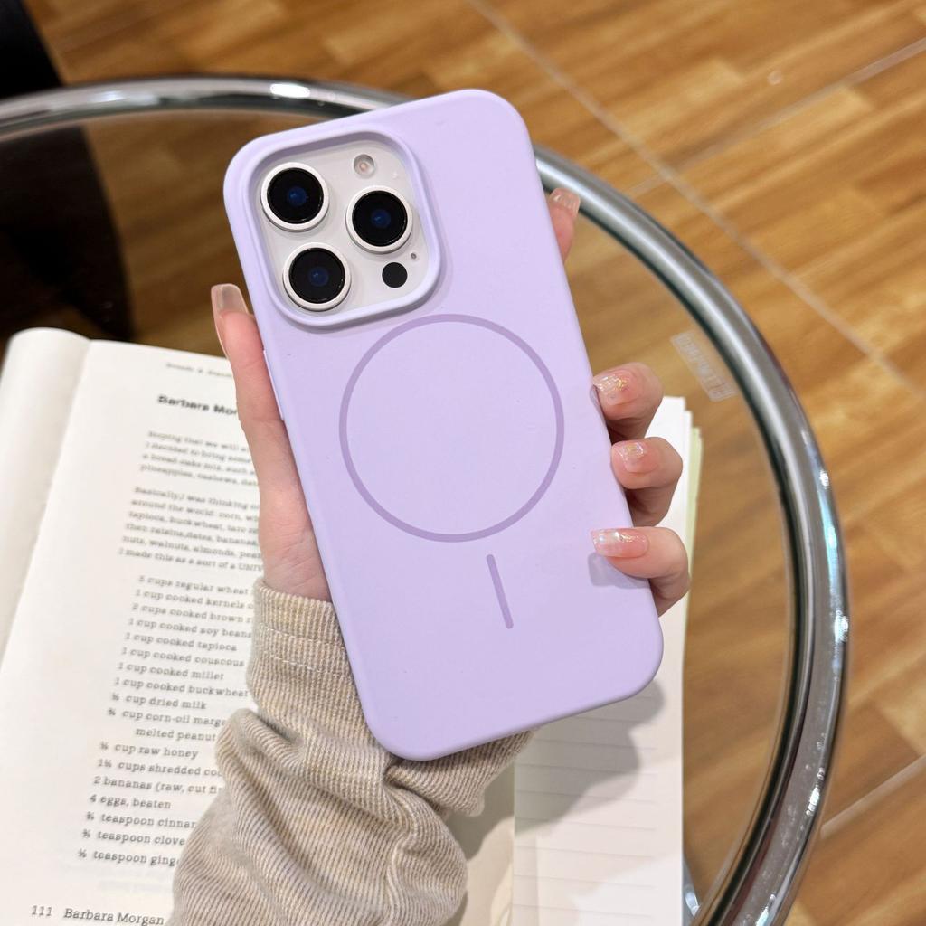 Liquid silicone 16promax magnetic suction 15/14 for iPhone16 mobile phone case Apple 15promax all-inclusive