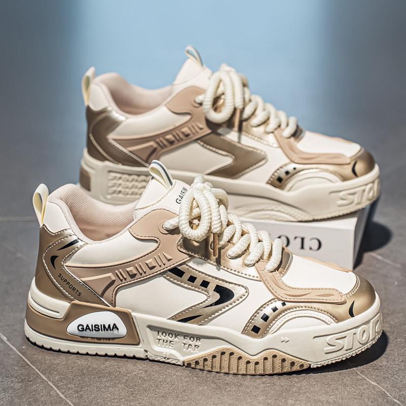 New Men's Classic Fashion Low Top Thick Sole Skateboarding Shoes Comfortable Soft Sole Basketball  Sneakers