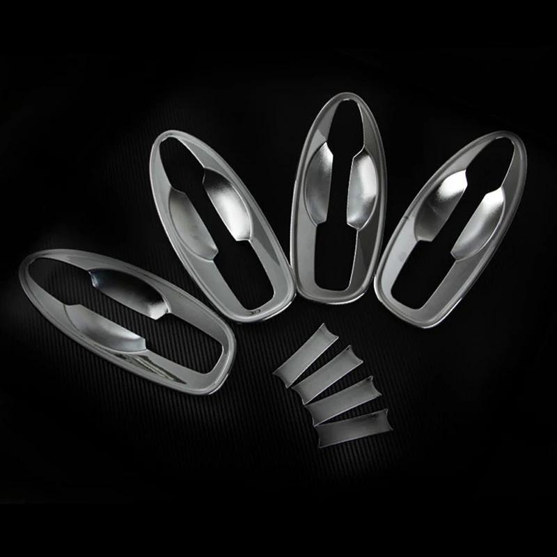 For Renault Kadjar 2015-2017 1Set ABS Chrome Door Handle Bowl Frame Cover Trim Exterior Decoration Cap Car Accessories