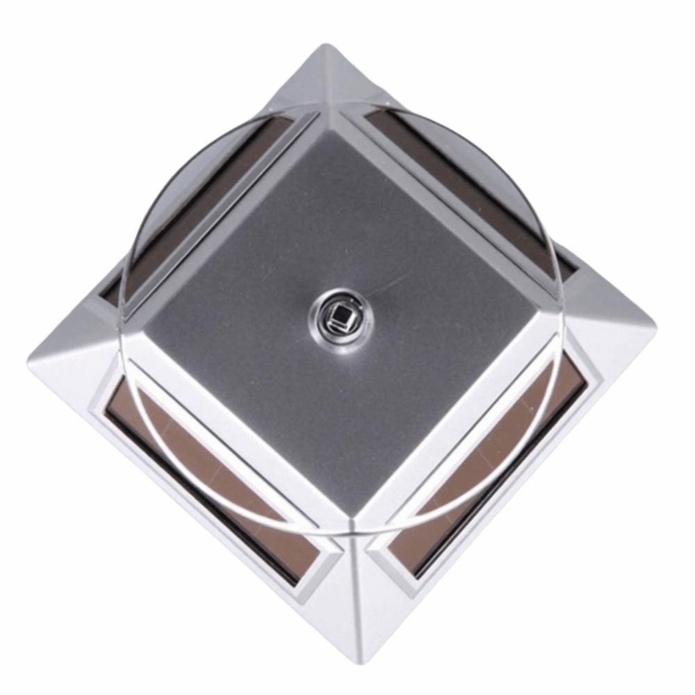 Compact Design Solar Turntable 360 Degree Rotation Revolving Platform Retail Showcase