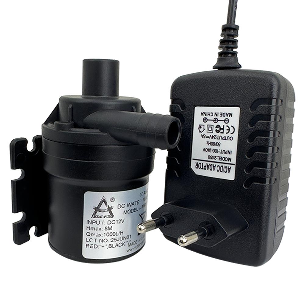 DC12/24V Brushless Motor Water Pump, 1000L/H, 8M Head 1/2" Submersible Pump, Shower Booster Pump, IP68,pagoda Joint