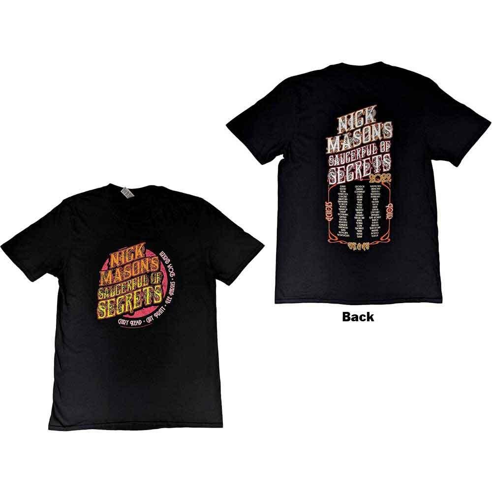 Nick Mason s Saucerful of Secrets Echoes European Tour 2022 T-Shirt Black New Unisex T-Shirt S