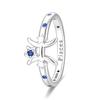New 925 Silver Twelve Constellation Series Zircon Ring For Women Fit Wedding Party Jewelry Gifts