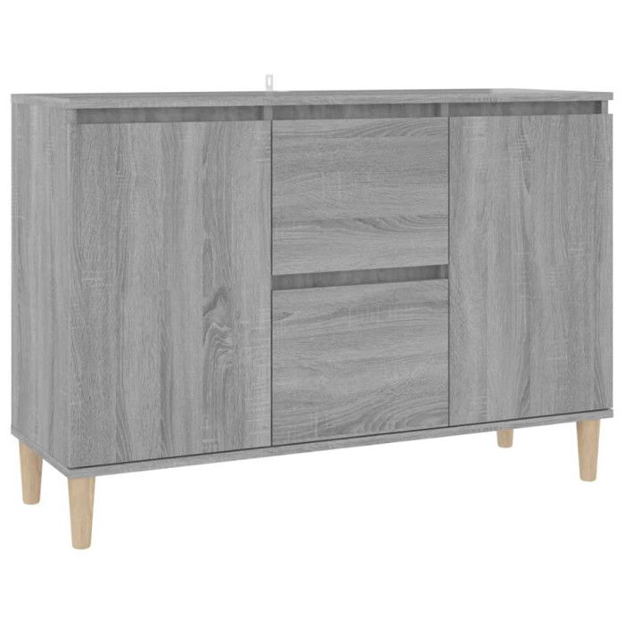 VidaXL Buffet Sonoma Grey 101x35x70 Cm Engineered Wood 815163