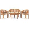 Day and Night - Day and Night Garden Furniture Set 4 Pieces Solid Teak Wood