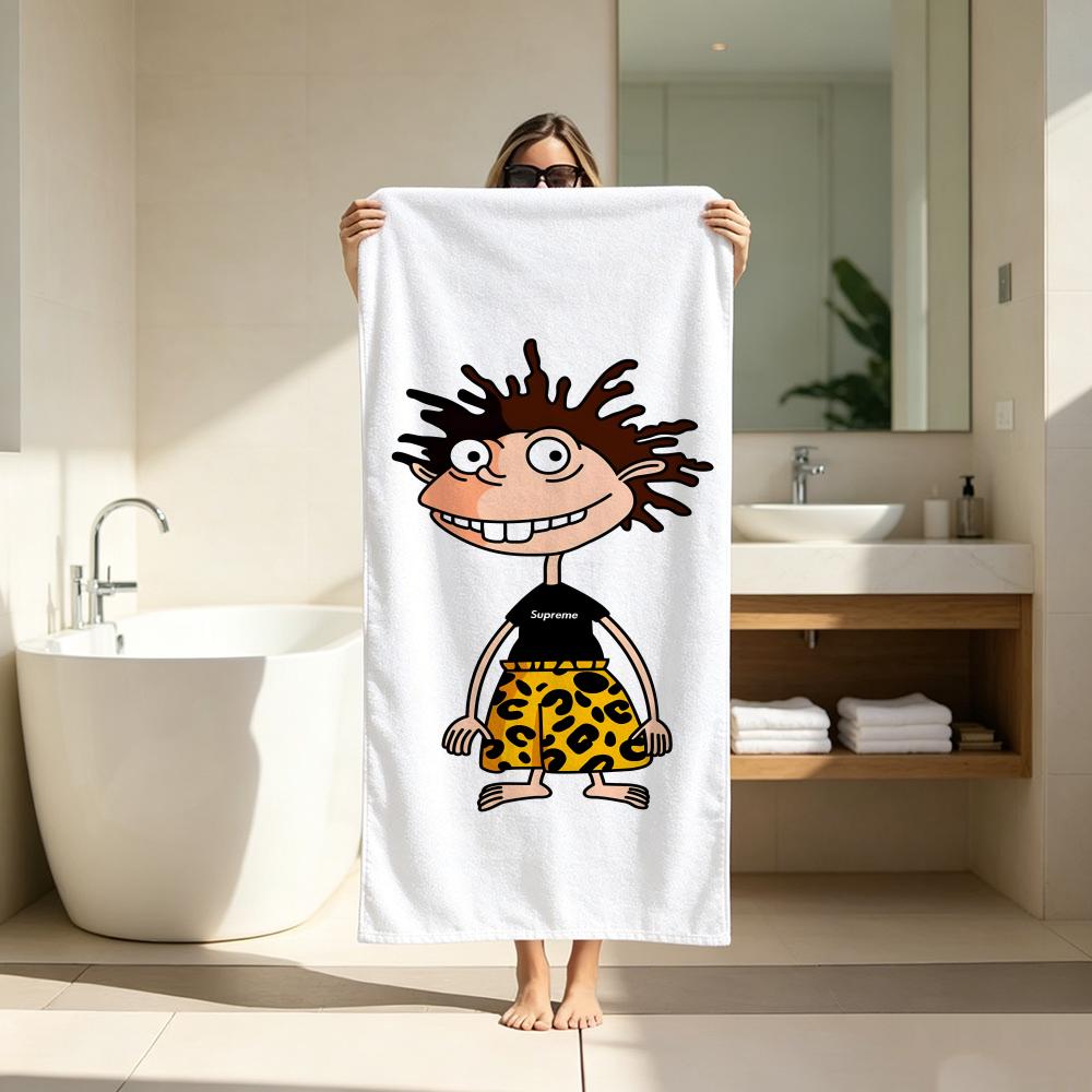 Adventure Cartoon R-Rugrats Towel Microfiber soft Beach Towel for Travel Fitness Sauna Bathing Camping