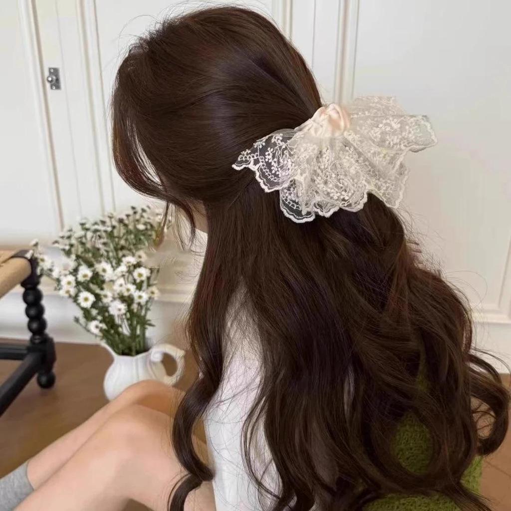 Exclusive Lace Hair Tie Set: Elegant Hair Accessories for Low Ponytails