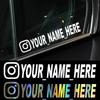 User Name Custom Personalized Instagram Vinyl Decals for Instagram FACEBOOK Customization Needs Remarks Car Sticker