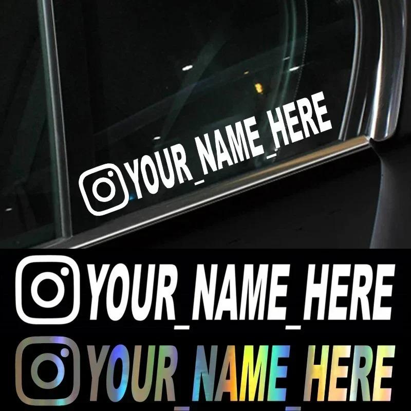 User Name Custom Personalized Instagram Vinyl Decals for Instagram FACEBOOK Customization Needs Remarks Car Sticker