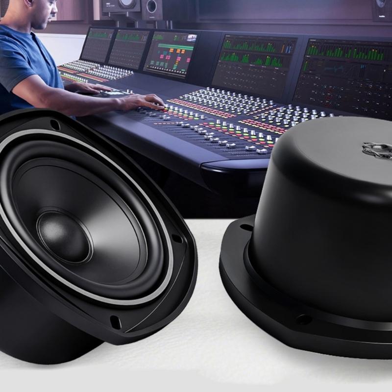USB Powered 4inch 4Ohm 15W Metal Enclosure Speaker With Builts In Sound Card And Amplifiers For Laptop TV Computer