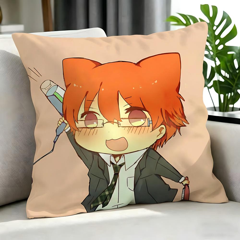 Anime CCuticle Tantei Inaba Cushion Cover Cushion Cover Set Pcs x x x Pillowcase Decorative Sofa Home Decor