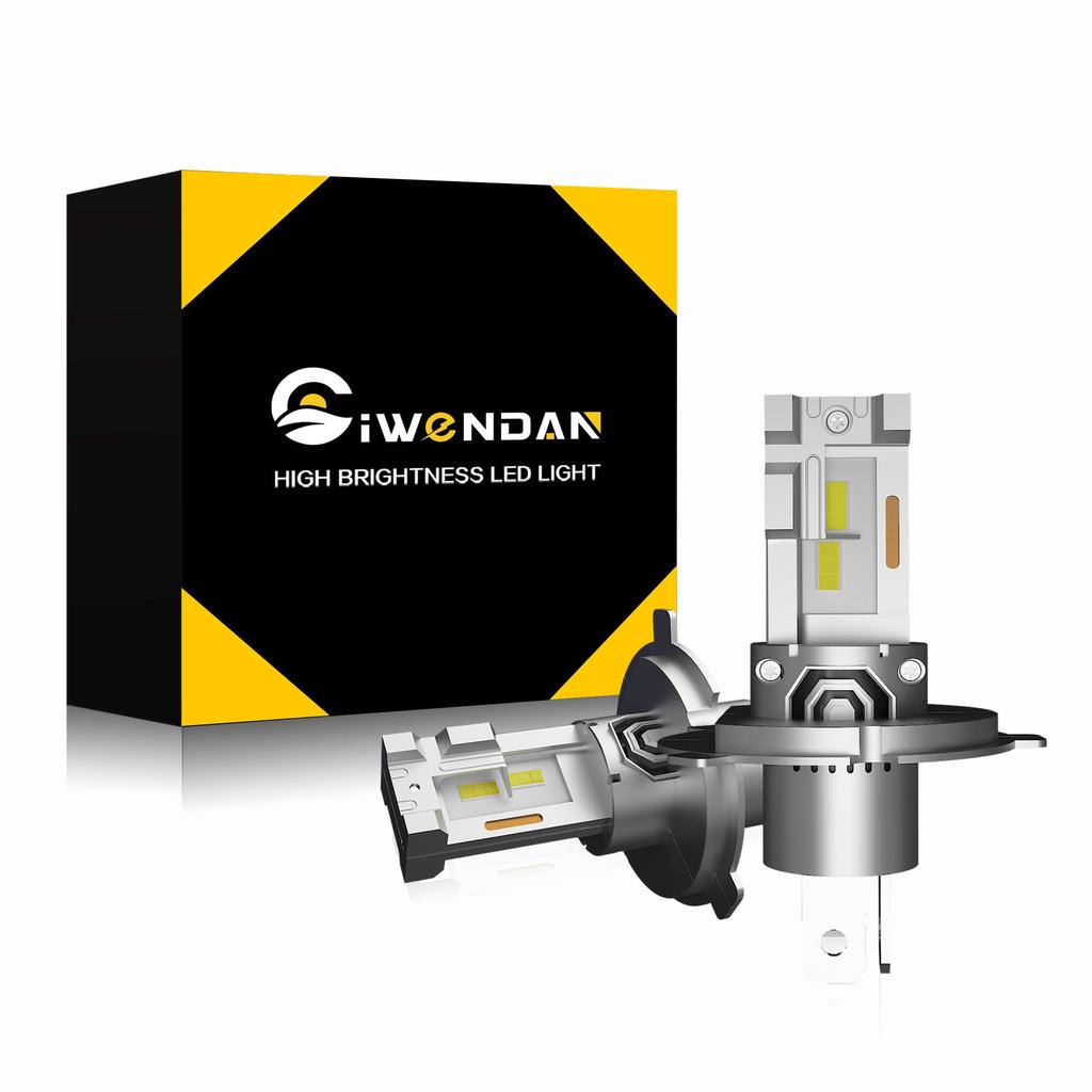 CIWENDAN H4 Hi/Lo LED Headlight, Explosive Light, 18,000 LM, Compatible with New Standard Vehicle