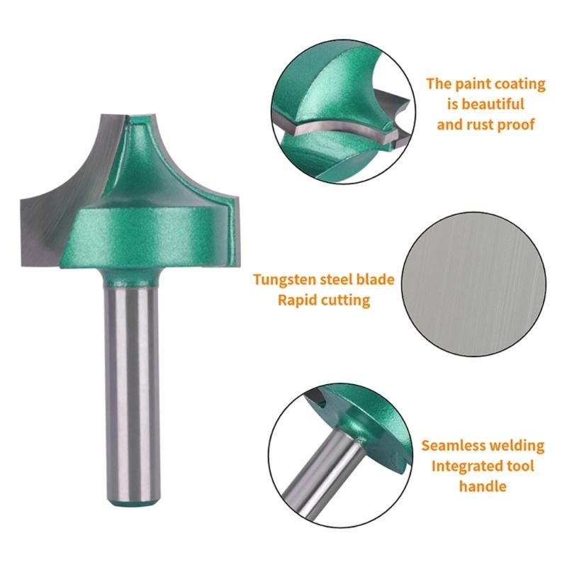 Alloy Router Bit 8mm Shank Collection Including Flat Ballnose V Shaped Cutters for Woodcrafts Projects