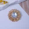 Elegant Rhinestone Brooch: Fashionable Clothing Knot Pin and Decorative Buckle