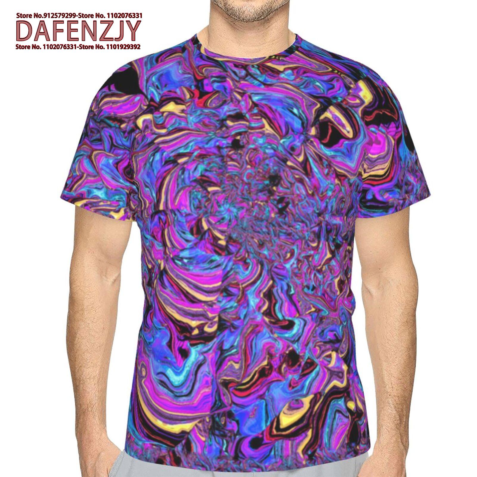 

Абстракція Tie Dye Модні геометричні 3D-друковані футболки Чоловічі літні футболки Футболка з коротким рукавом Графіка Чоловічий одяг XXXL армія зелений колір