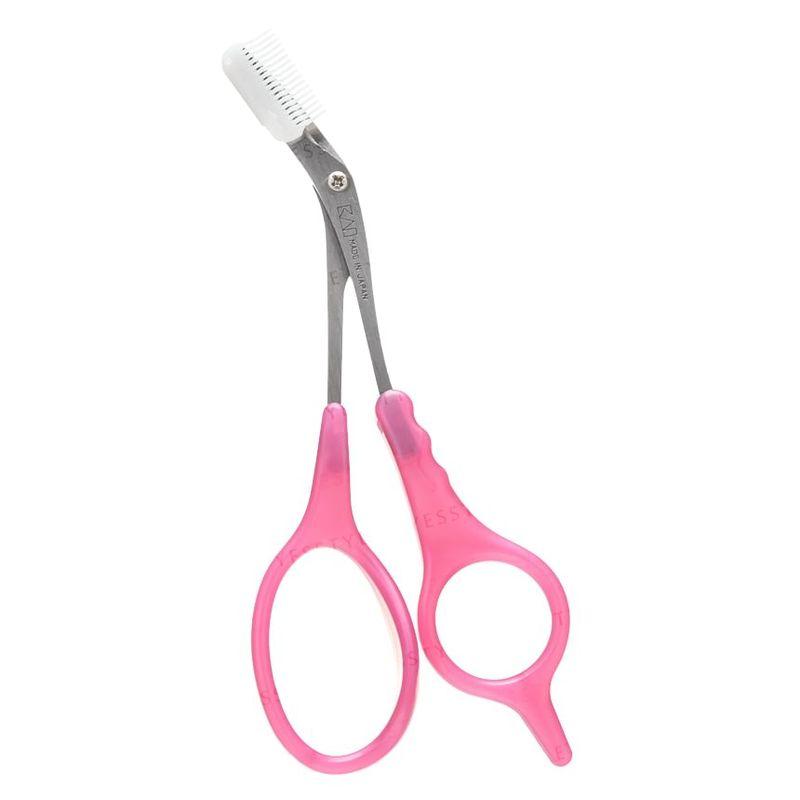 KAI - Eyebrow Scissors DX With Comb Pink