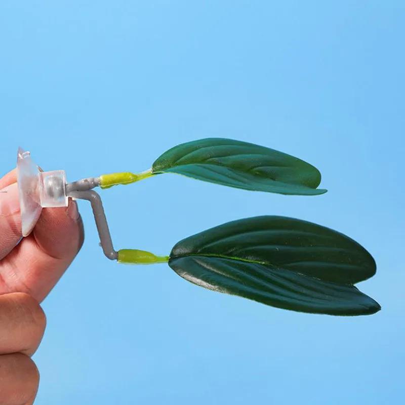New Double Layer Fish Tank Aquarium Artificial Leaf Betta Fish Rest Spawning Ornamental Plant Betta Fish Play Relax Hide Leaf