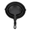 3pcs/Set 16cm 20cm 25cm Cast Iron Frying Pans Cookware Pots Household Kitchen Cooking Tool