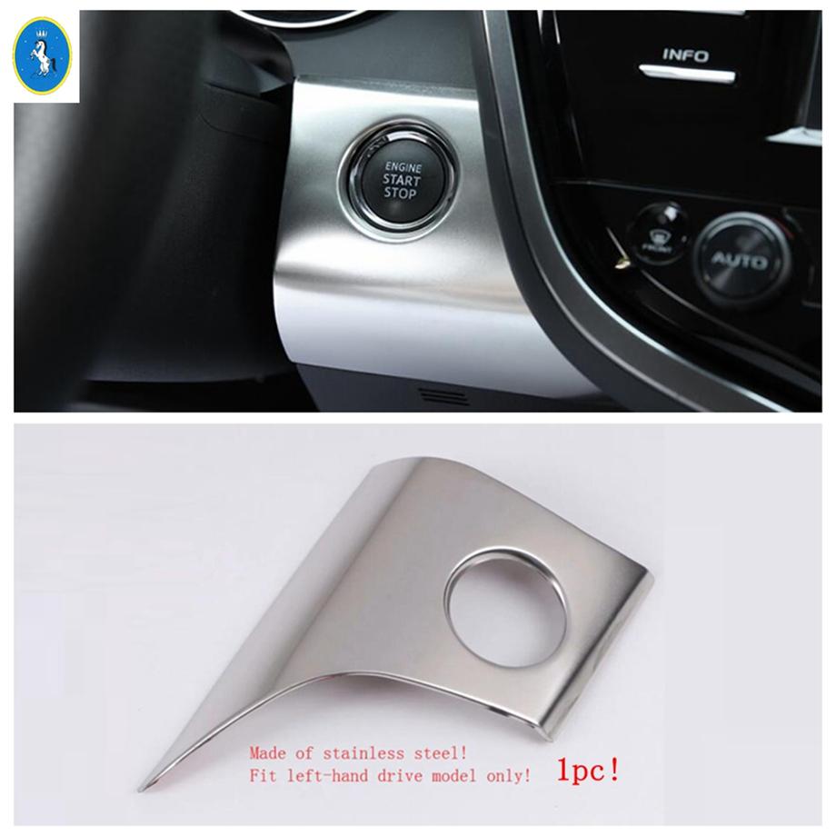 Head Warning Light Start Stop Engine Push Button Control Switch Panel Cover Trim For Toyota Camry 2018 -  Silver Accessories
