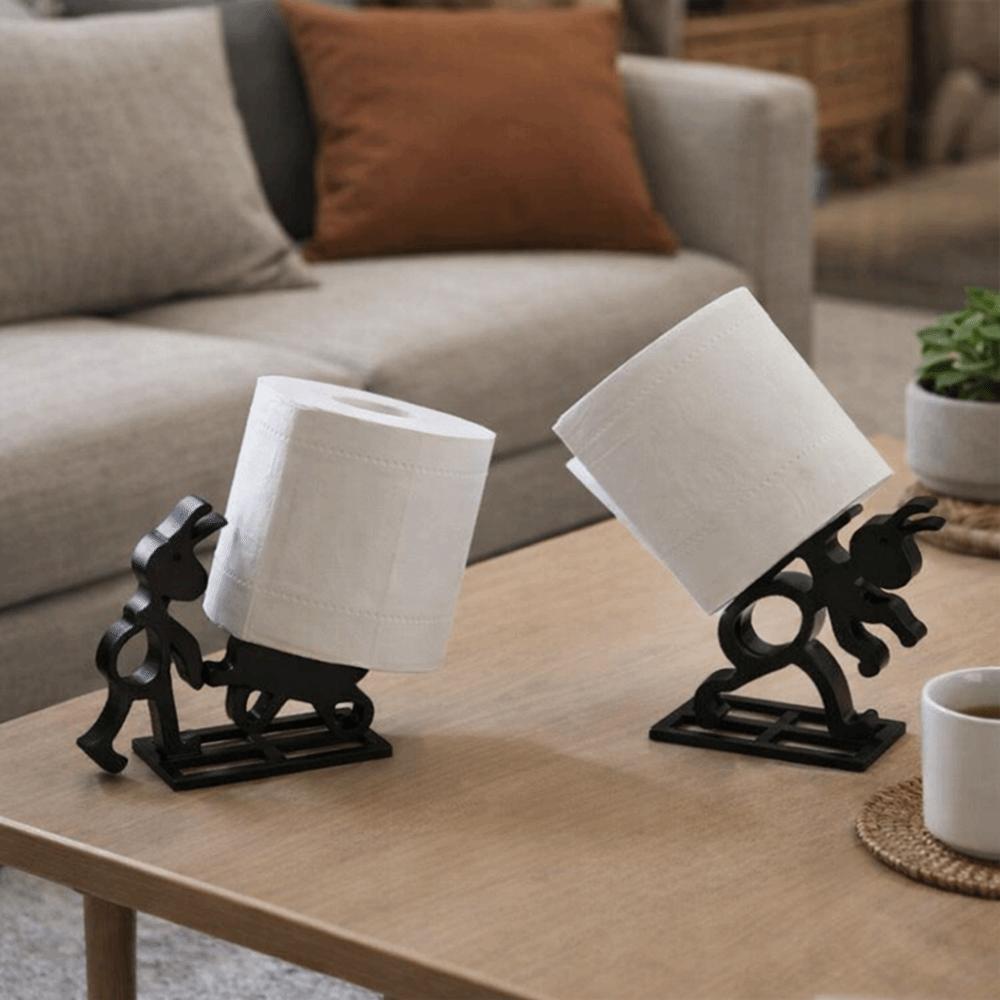Funny 3D Printed Ant Paper Roll Holder Black Plastic Ant Shaped Tissue Holder Decorative Cute Toilet Paper Holder Holiday Gift