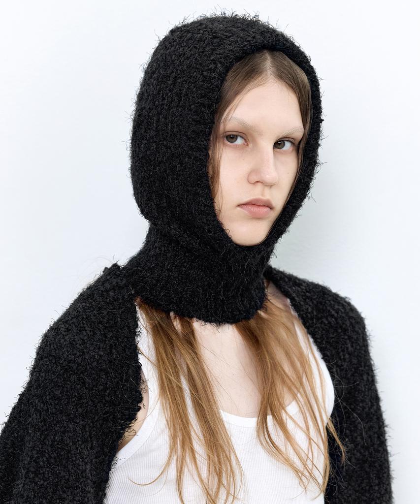 INSILENCE WOMEN Winter Boucle Balaclava Black