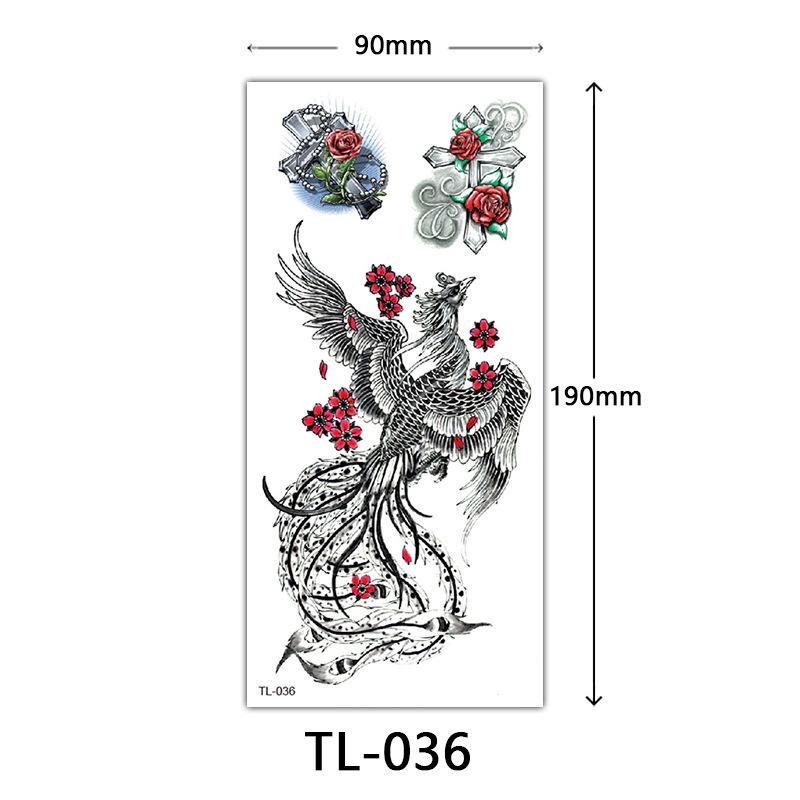 Blumen Tattoo Aufkleber, Farbige Skizzen Tattoo Aufkleber, Englische Buchstaben, Hochzeitsfotografie Tattoo