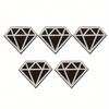 Cartoon Diamond Iron-On Patches - Perfect for DIY Clothing, Hats, and Backpacks - Black & White Embroidery Kits with Patterns