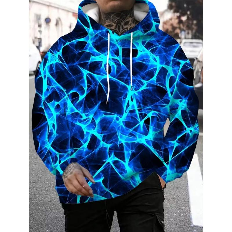 Autumn Men'S Leopard Print Hoodie 3D Printing Long Sleeve Pullover Casual Streetwear Cartoon Character Hoodie Man Hoodie