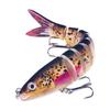 18g Multi Jointed Swimbaits 13.4cm Fishing Lure 8 Segment Artificial Hard Bait Bionic Swimming Lures with Hook for Bass