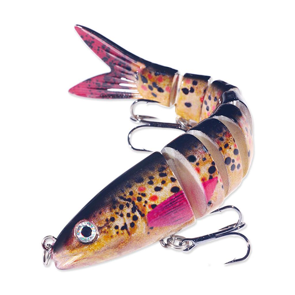 18g Multi Jointed Swimbaits 13.4cm Fishing Lure 8 Segment Artificial Hard Bait Bionic Swimming Lures with Hook for Bass