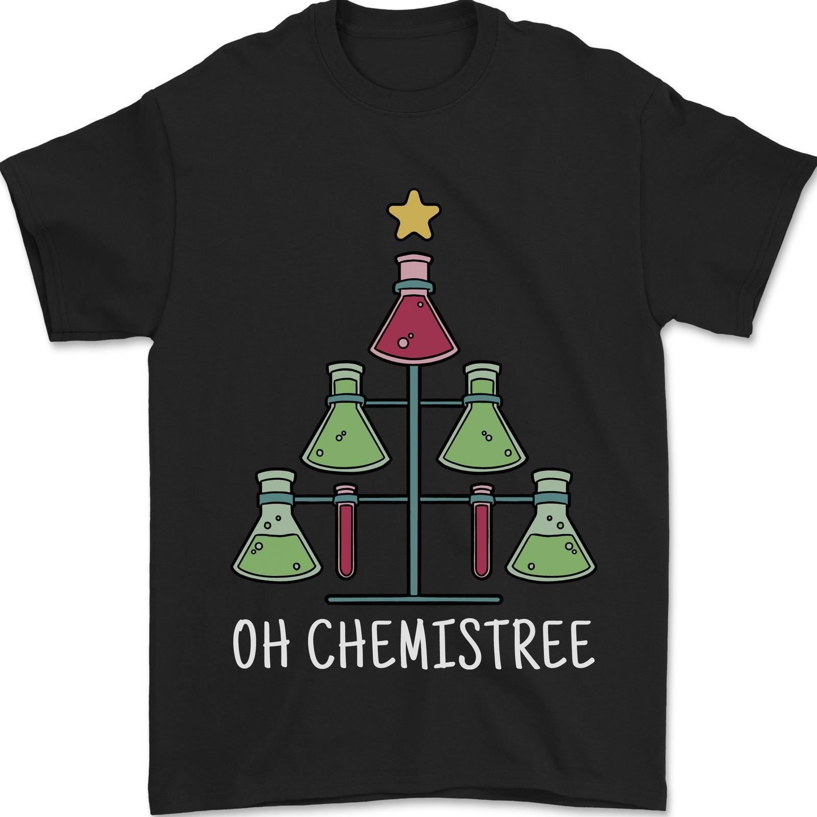 Oh Chemistry Funny Christmas Science Xmas Mens T-Shirt 100% Cotton XL