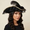 Sombrero Jack Sombrero de Capitán Color Sólido Sombrero de Tres Picos para Adultos Sombrero de Pirata Divertido para Cosplay Carnaval